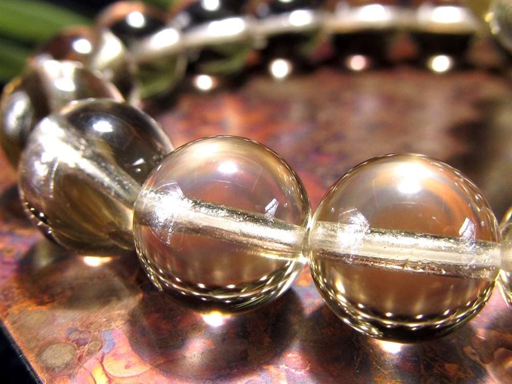 シャンパンクォーツ シトリン 黄水晶 ブレスレット 天然石