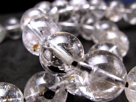 エレスチャルクォーツ 骸骨水晶 ブレスレット 水晶の最終形態 グラファイト