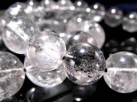 エレスチャルクォーツ 骸骨水晶 ブレスレット 水晶の最終形態 グラファイト