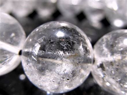 エレスチャルクォーツ 骸骨水晶 ブレスレット 水晶の最終形態 グラファイト