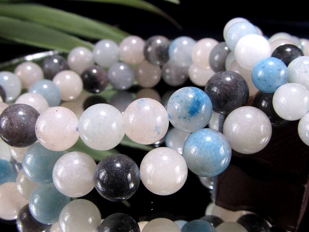 スコルザライト トロレアイト トロール石 ブレスレット ラズライト