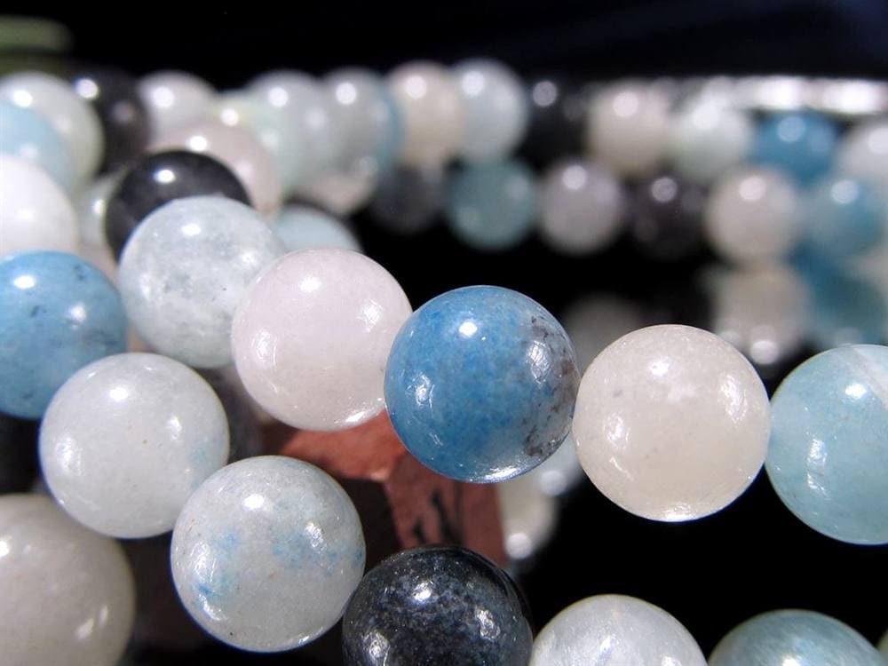 スコルザライト トロレアイト トロール石 ブレスレット ラズライト