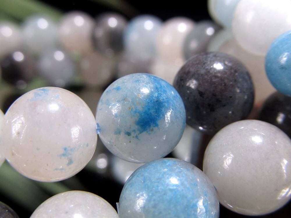 スコルザライト トロレアイト トロール石 ブレスレット ラズライト