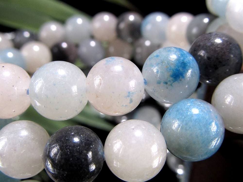 スコルザライト トロレアイト トロール石 ブレスレット ラズライト