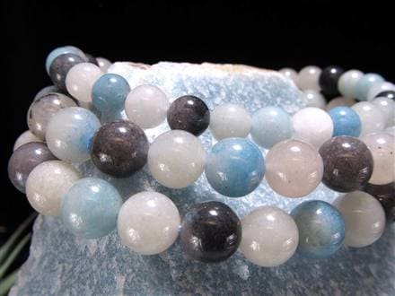 スコルザライト トロレアイト トロール石 ブレスレット ラズライト