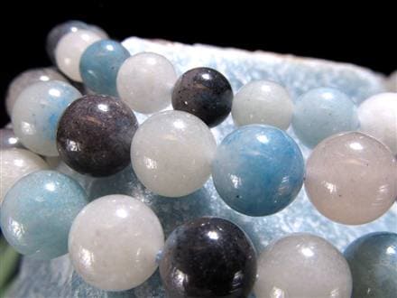 スコルザライト トロレアイト トロール石 ブレスレット ラズライト