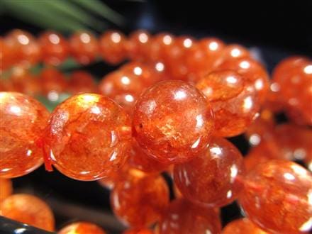 マイカ ブレスレット オレンジマイカ 雲母 モスコバイト