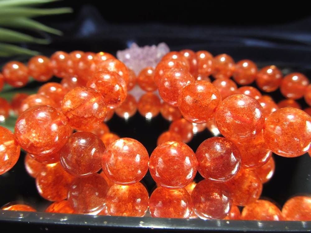 マイカ ブレスレット オレンジマイカ 雲母 モスコバイト