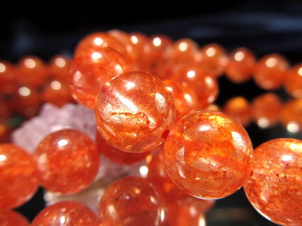 マイカ ブレスレット オレンジマイカ 雲母 モスコバイト