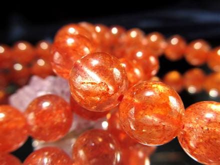 マイカ ブレスレット オレンジマイカ 雲母 モスコバイト