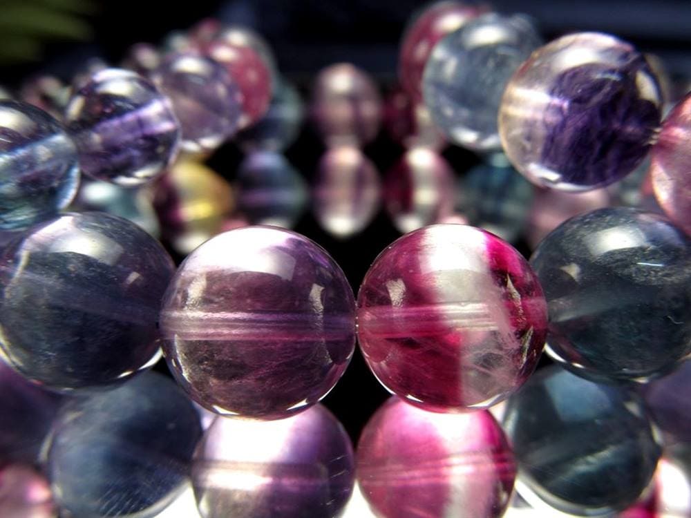 フローライト ブレスレット レインボーフローライト ファントムフローライト 蛍石