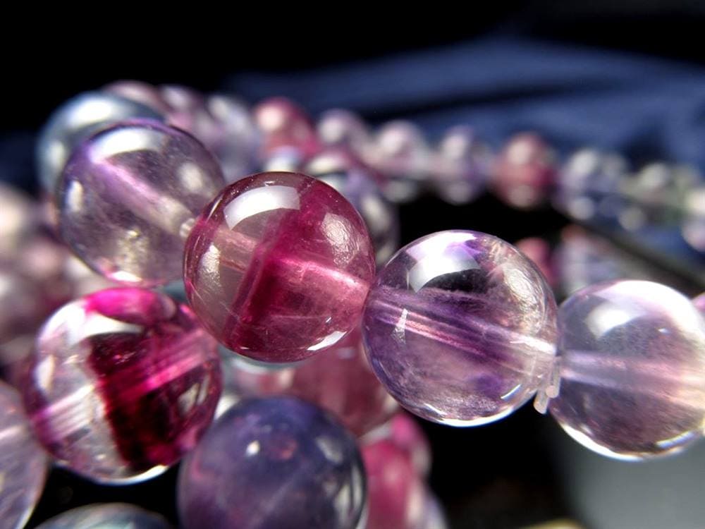 フローライト ブレスレット レインボーフローライト ファントムフローライト 蛍石
