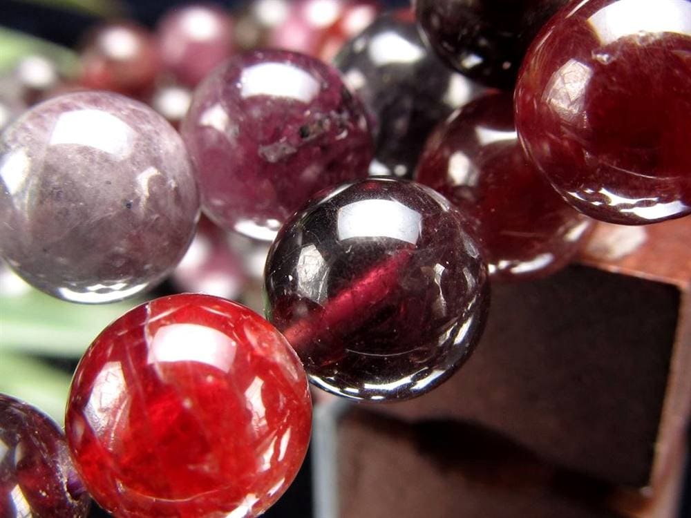 カラースピネル MIXスピネル 尖晶石 ブレスレット 8月の誕生石