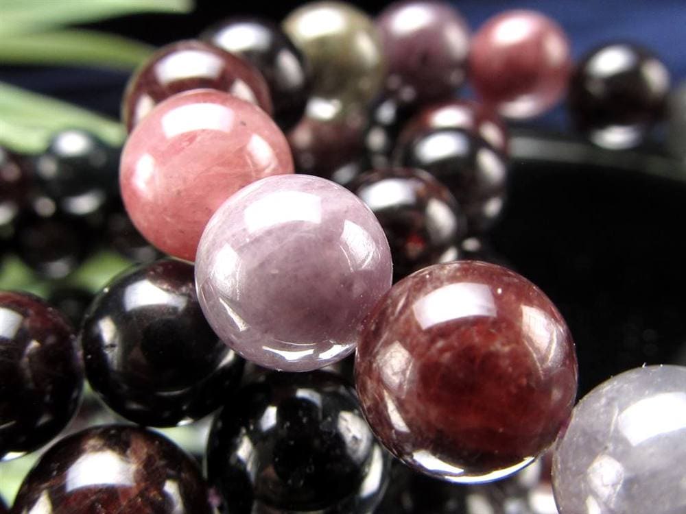 カラースピネル MIXスピネル 尖晶石 ブレスレット 8月の誕生石