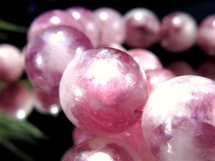 レピドライトシリカ パープルマイカ リシア雲母 ブレスレット レピドライト