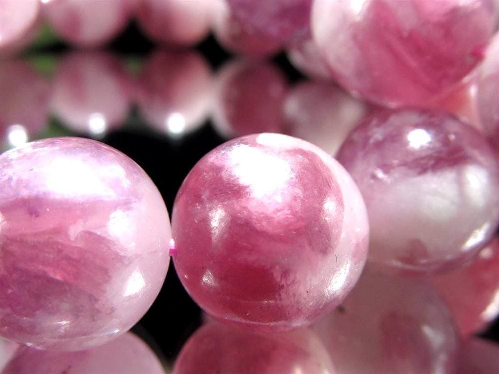 レピドライトシリカ パープルマイカ リシア雲母 ブレスレット レピドライト