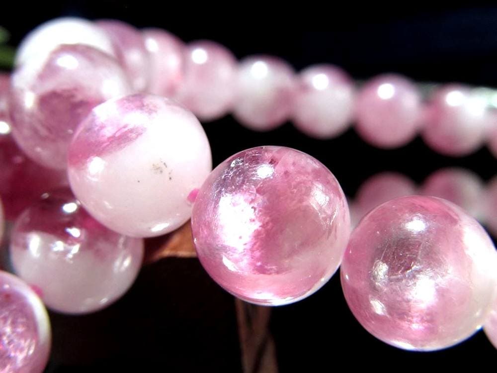 レピドライトシリカ パープルマイカ リシア雲母 ブレスレット レピドライト