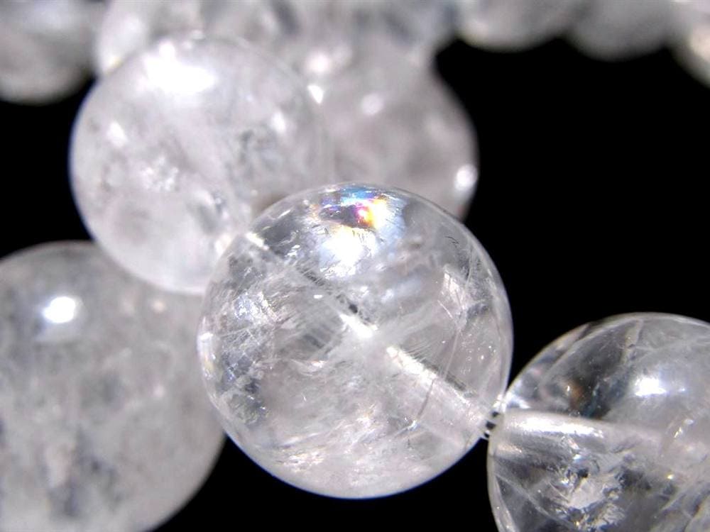白水晶 ブレスレット 天然石 パワーストーン クリスタル