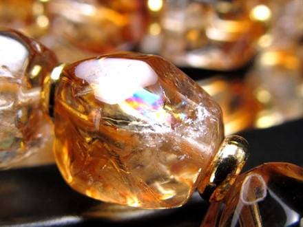 シトリン ファントム 幻影黄水晶 ブレスレット ブラジル産