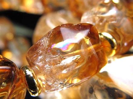 シトリン ファントム 幻影黄水晶 ブレスレット ブラジル産