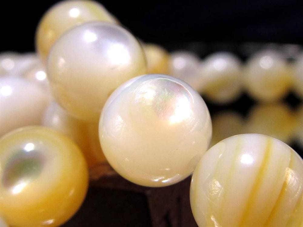 ゴールドリップシェル 白蝶貝 ブレスレット 黄蝶貝 ピンクガイ