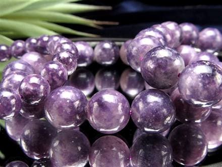 レピドライトシリカ パープルマイカ リシア雲母 ブレスレット レピドライト