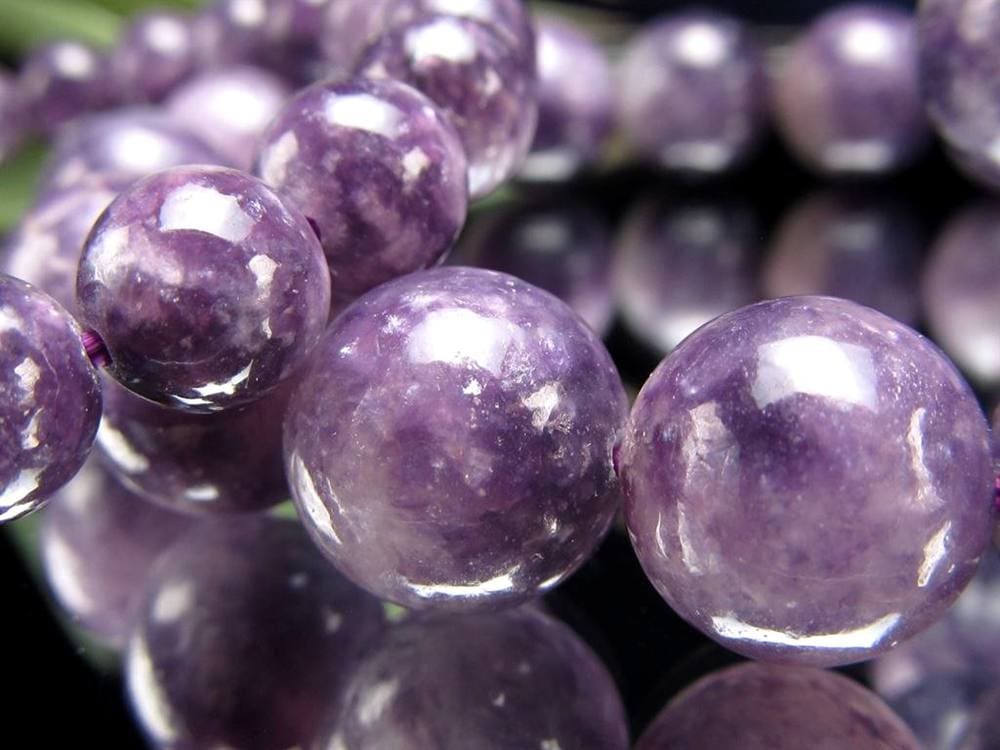 レピドライトシリカ パープルマイカ リシア雲母 ブレスレット レピドライト