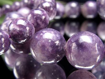 レピドライトシリカ パープルマイカ リシア雲母 ブレスレット レピドライト