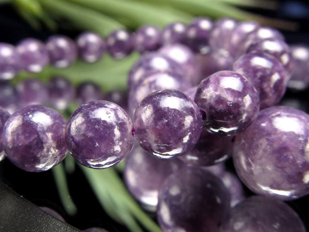 レピドライトシリカ パープルマイカ リシア雲母 ブレスレット レピドライト