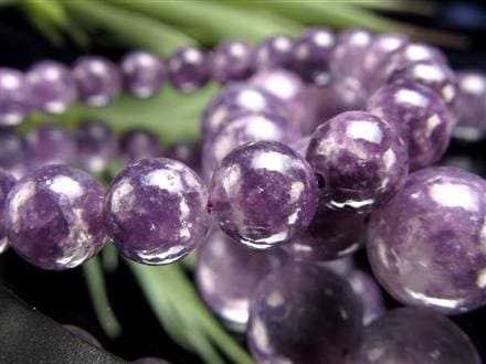 レピドライトシリカ パープルマイカ リシア雲母 ブレスレット レピドライト