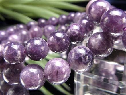 レピドライトシリカ パープルマイカ リシア雲母 ブレスレット レピドライト