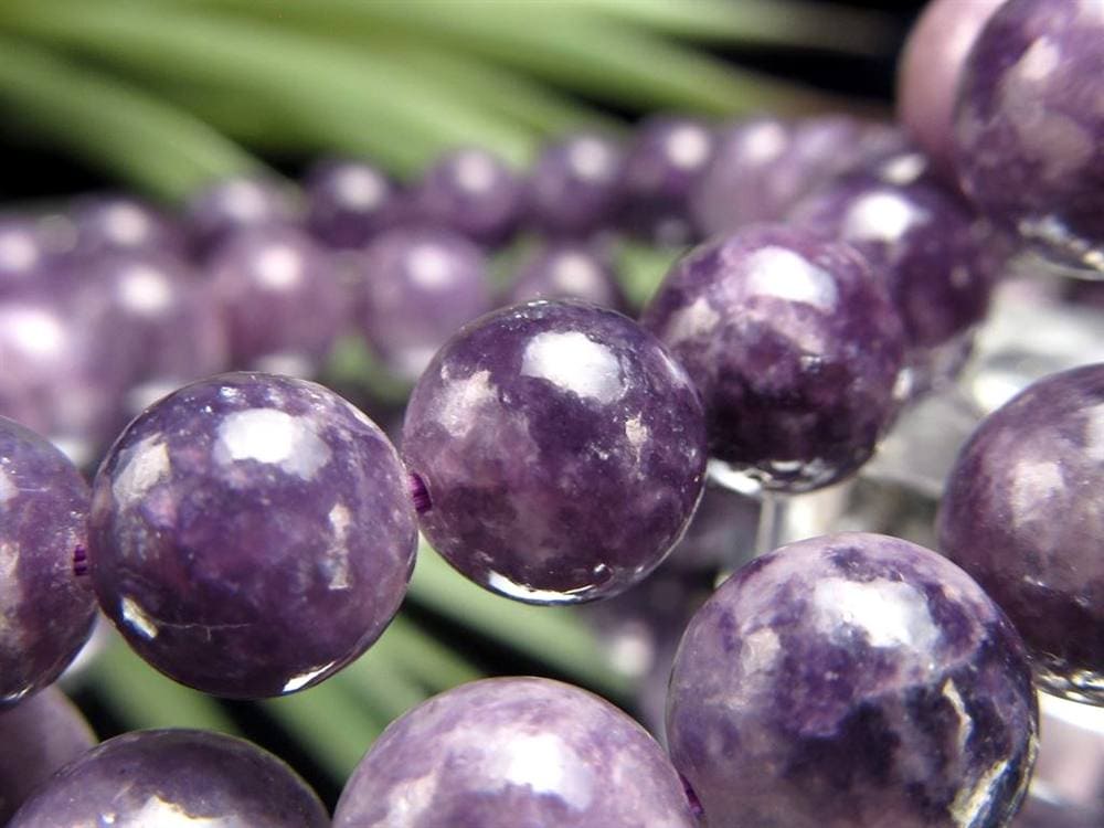 レピドライトシリカ パープルマイカ リシア雲母 ブレスレット レピドライト