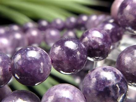 レピドライトシリカ パープルマイカ リシア雲母 ブレスレット レピドライト