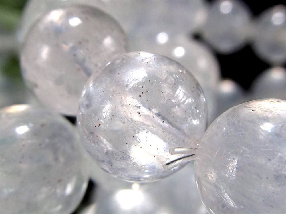 ダイヤモンドダストクォーツ マイカインクォーツ 細氷水晶 マイカ 雲母 フックサイト
