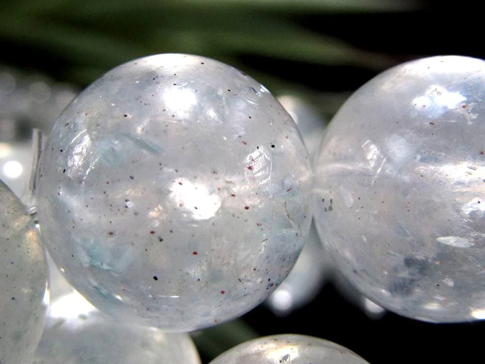 ダイヤモンドダストクォーツ マイカインクォーツ 細氷水晶 マイカ 雲母 フックサイト