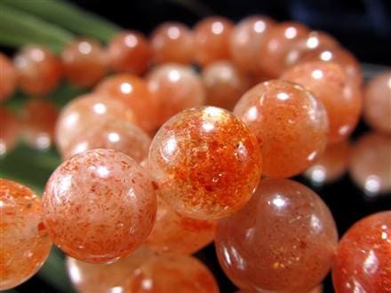 サンストーン 日長石 ブレスレット アベンチュレッセンス フェルドスパー