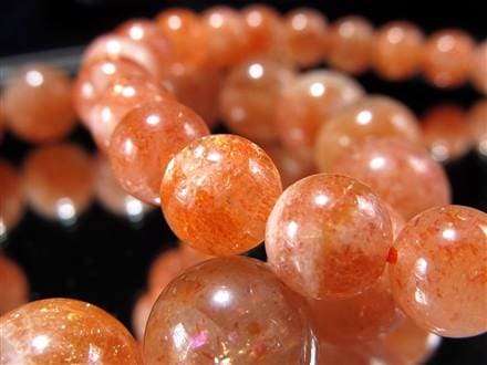 サンストーン 日長石 ブレスレット アベンチュレッセンス フェルドスパー