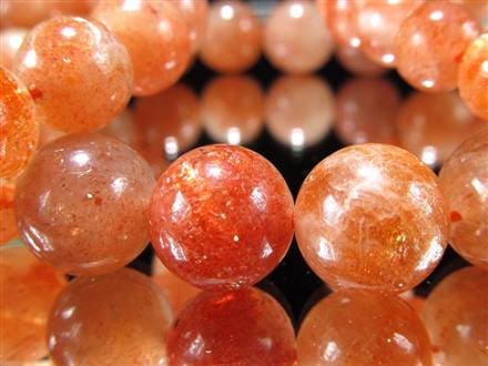 サンストーン 日長石 ブレスレット アベンチュレッセンス フェルドスパー