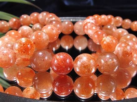 サンストーン 日長石 ブレスレット アベンチュレッセンス フェルドスパー