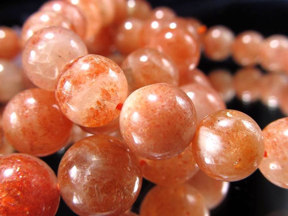 サンストーン 日長石 ブレスレット アベンチュレッセンス フェルドスパー