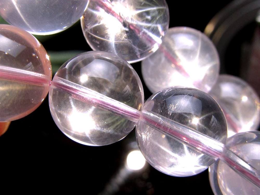 ローズクォーツ ブレスレット スターローズ 紅石英 天然石