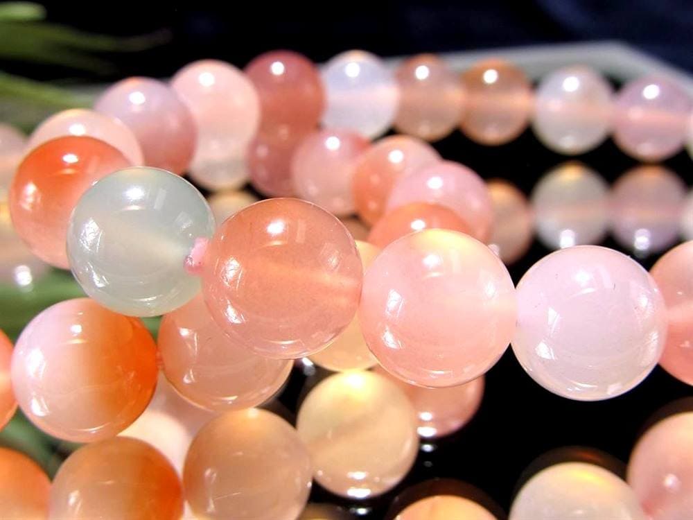 瑪瑙 ブレスレット アゲート 塩源瑪瑙 ソルトソースアゲート