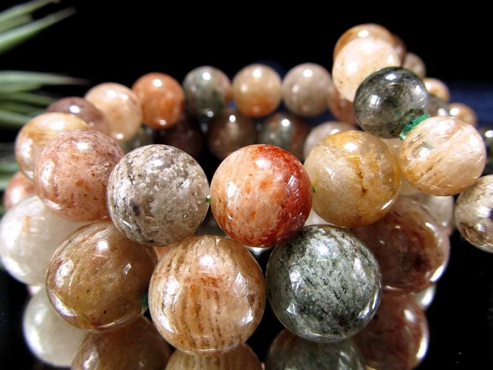 ガーデンクォーツ ブレスレット ファントムクォーツ 幻影水晶 庭園水晶