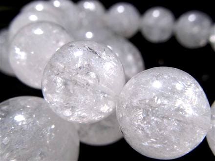 天然水晶 クォーツ 天然 サシ スノー ブレスレット