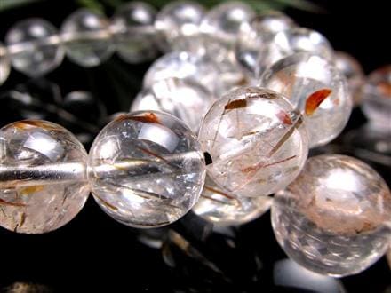 フォリエーテッドマイカインクォーツ ブラウンエピドートインクォーツ マイカ 雲母 ブレスレット