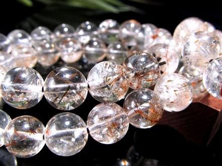 フォリエーテッドマイカインクォーツ ブラウンエピドートインクォーツ マイカ 雲母 ブレスレット