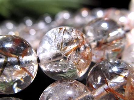 フォリエーテッドマイカインクォーツ ブラウンエピドートインクォーツ マイカ 雲母 ブレスレット