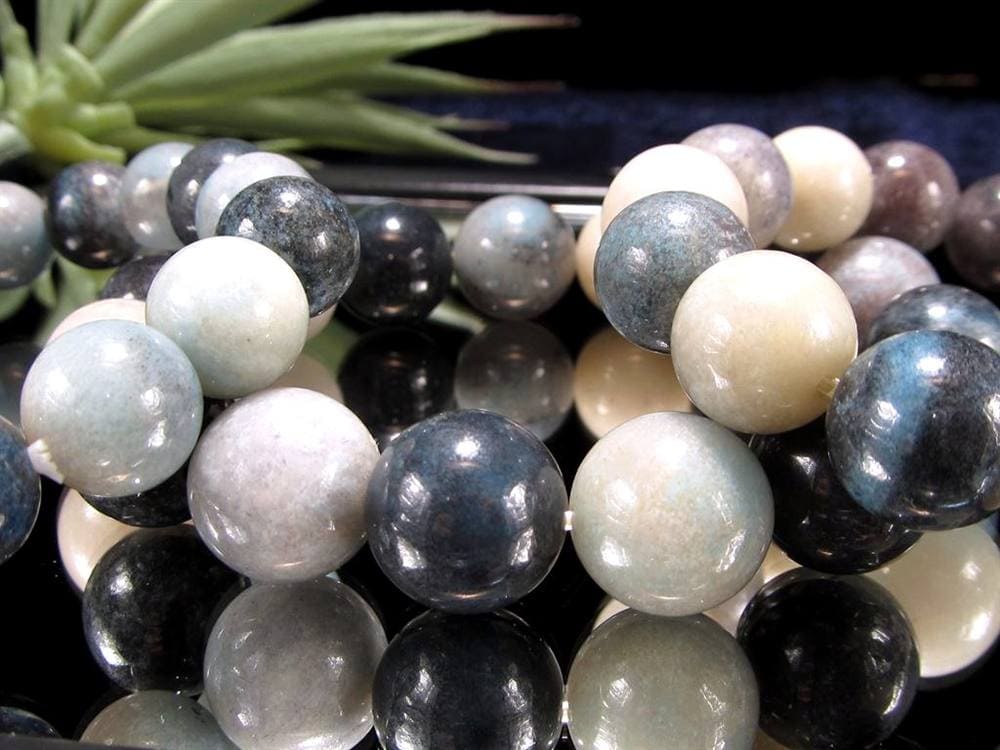 スコルザライト トロレアイト トロール石 ブレスレット ラズライト