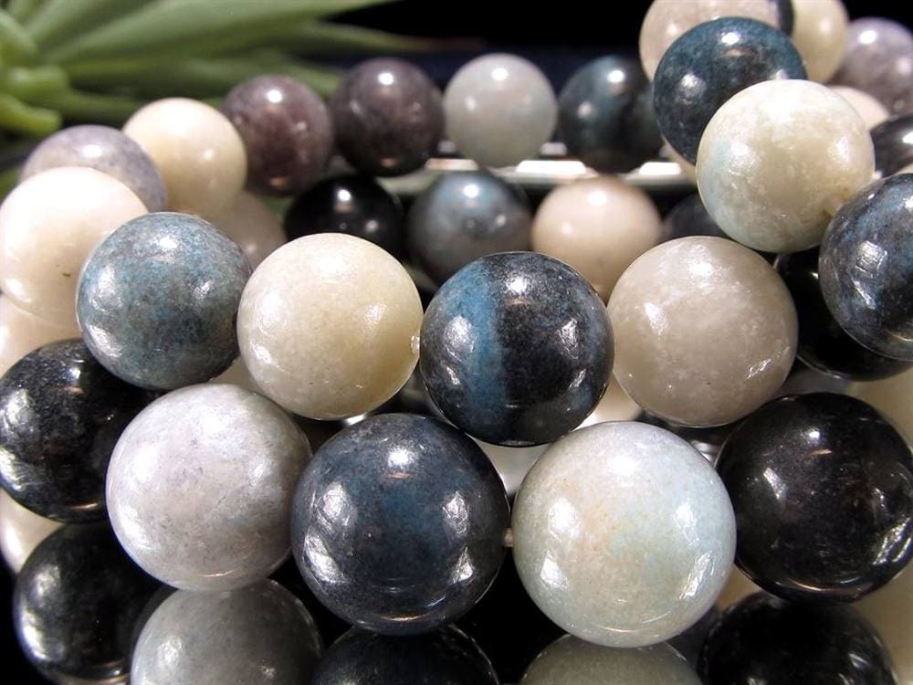 スコルザライト トロレアイト トロール石 ブレスレット ラズライト