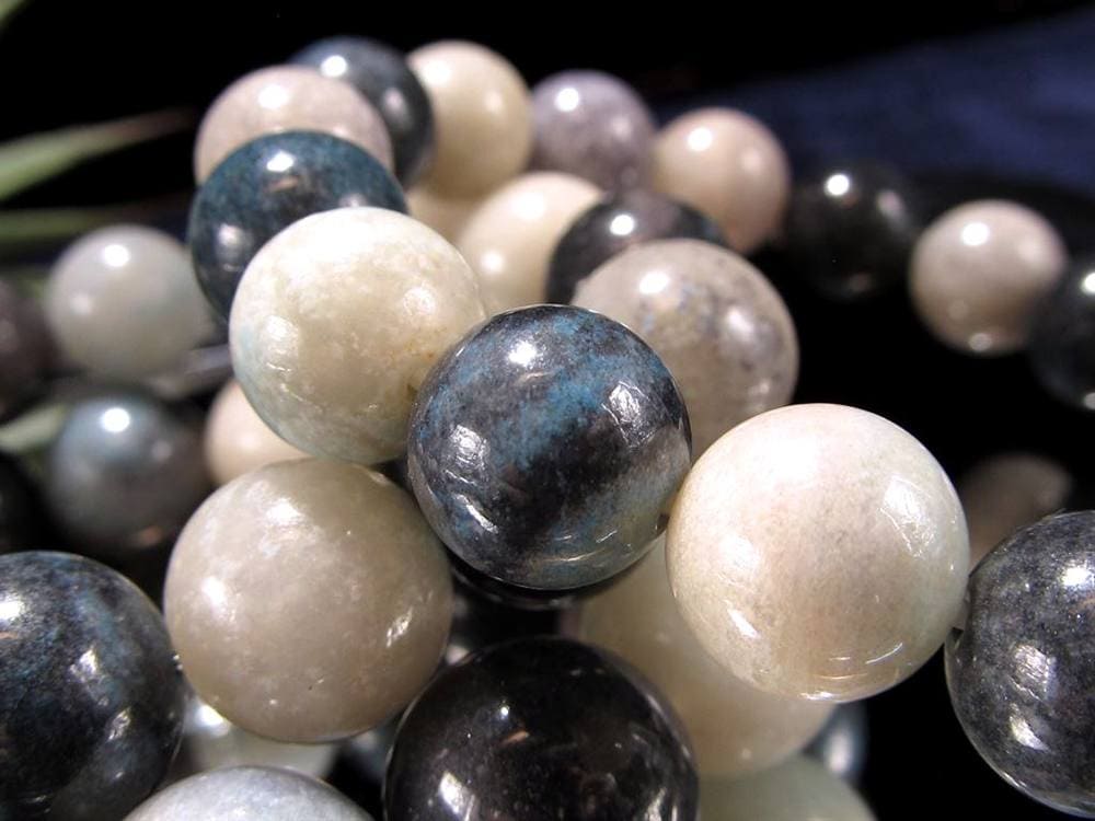 スコルザライト トロレアイト トロール石 ブレスレット ラズライト